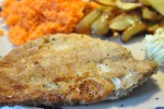 Fiskefilet paneret med rugmel - rødspættefilet