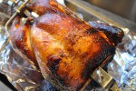 Kylling på grill rotisserie - saftig grillkylling