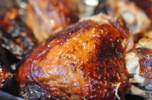 Kylling på grill rotisseri saftig grillkylling