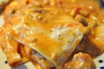Lasagne med en rest kødsovs - nem opskrift