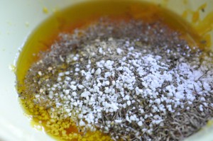 Sennepsmarineret svinemørbrad på grill 