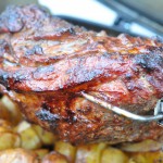 Nakkefilet på grill rotisserie – grillet nakkesteg