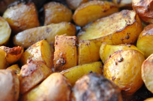 Nakkefilet på grill rotisserie - grillet nakkesteg