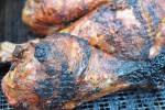 Kalkunlår på grill - opskrift på grillet kalkun