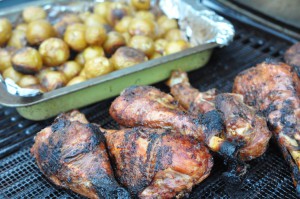 Kalkunlår på grill - opskrift på grillet kalkun