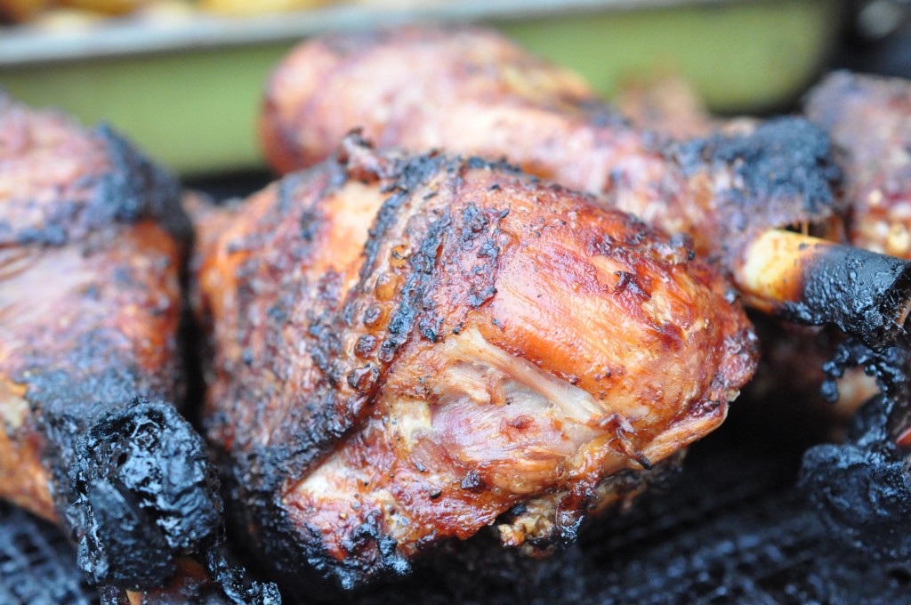 Bagenørden griller: lækre sprøde grillede kalkunlår