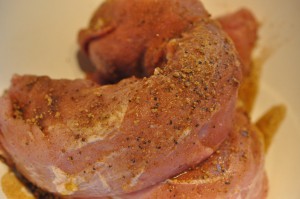 Grillet svinemørbrad med grillede kartofler