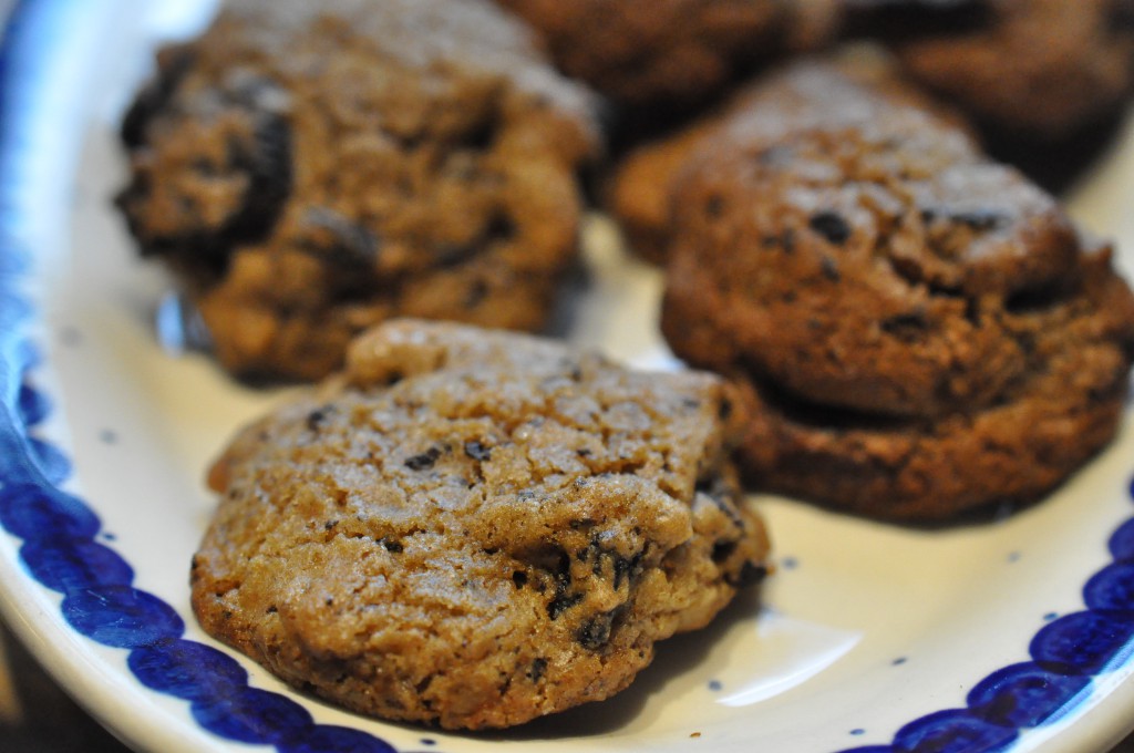 Lækre sprøde cookies med peanutbutter Oreos