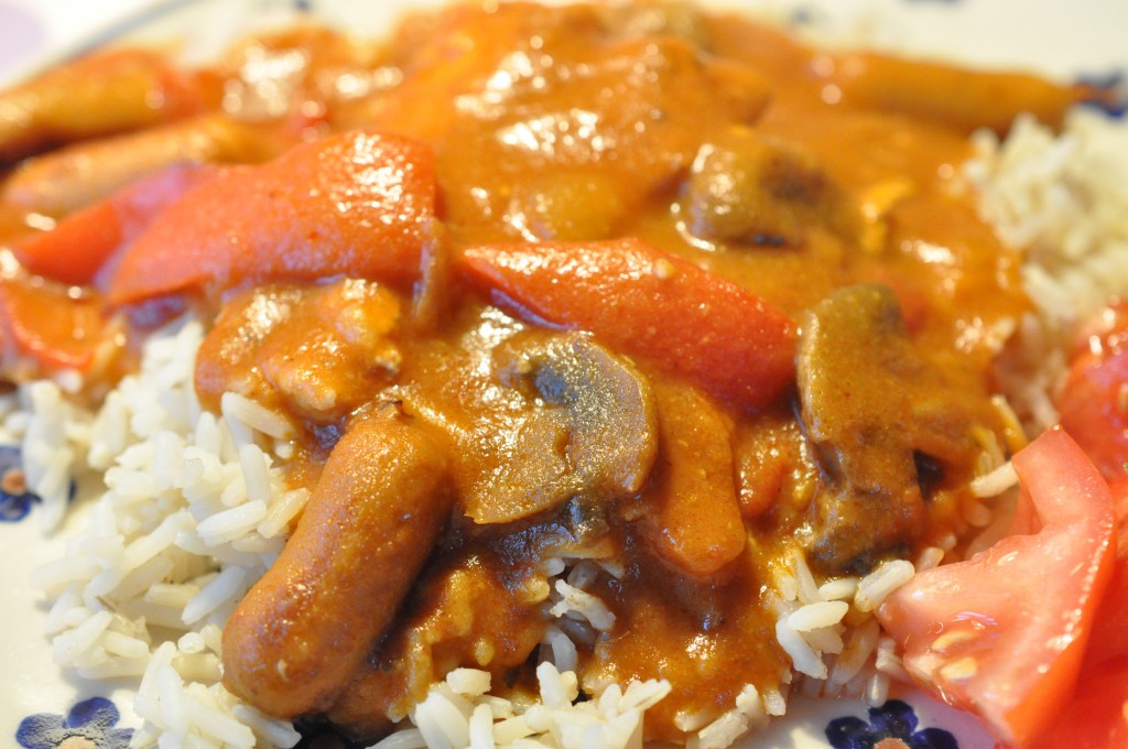 Kylling med champignon bacon & fløde i stegeso