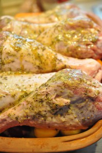 Kalkunlår i ovn med bacon - stegeso opskrift