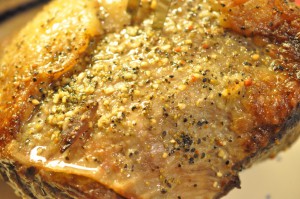 Culottesteg langtidsstegt i stegeso med kartofler