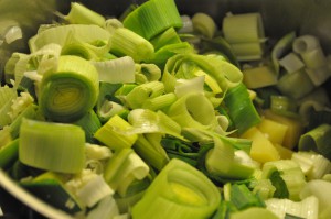 Kartoffel porre suppe - kartoffelsuppe opskrift