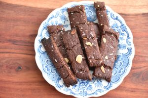 Chokoladesnitter med espresso og Amaretto