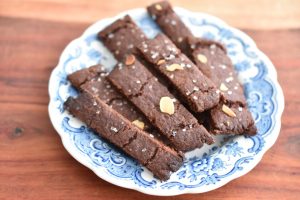 Chokoladesnitter med espresso og Amaretto