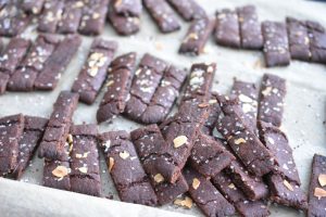 Chokoladesnitter med espresso og Amaretto