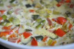 Omelet med skinke og grøntsager - opskrift