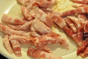 Tærte med rødløg og bacon - grov tærtedej