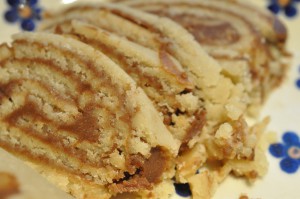 Cookies med nougat og marcipan af julekonfekt