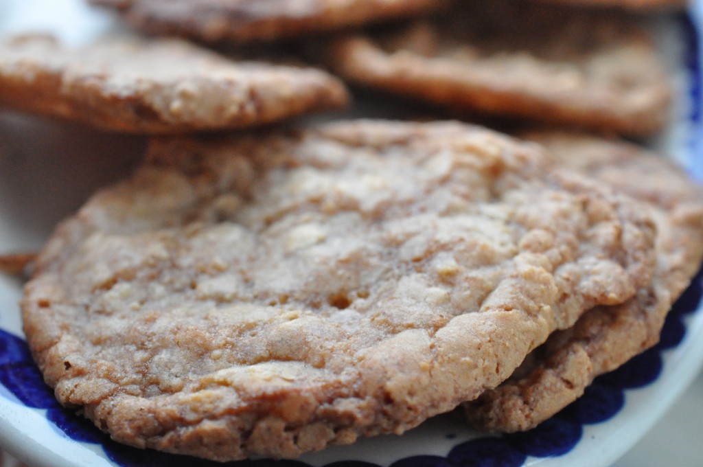 Cookies med nougat og marcipan af julekonfekt
