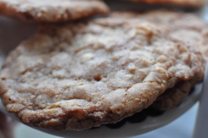Cookies med nougat og marcipan af julekonfekt