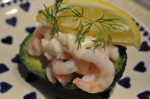 Avocado med rejer - nem forret eller frokost