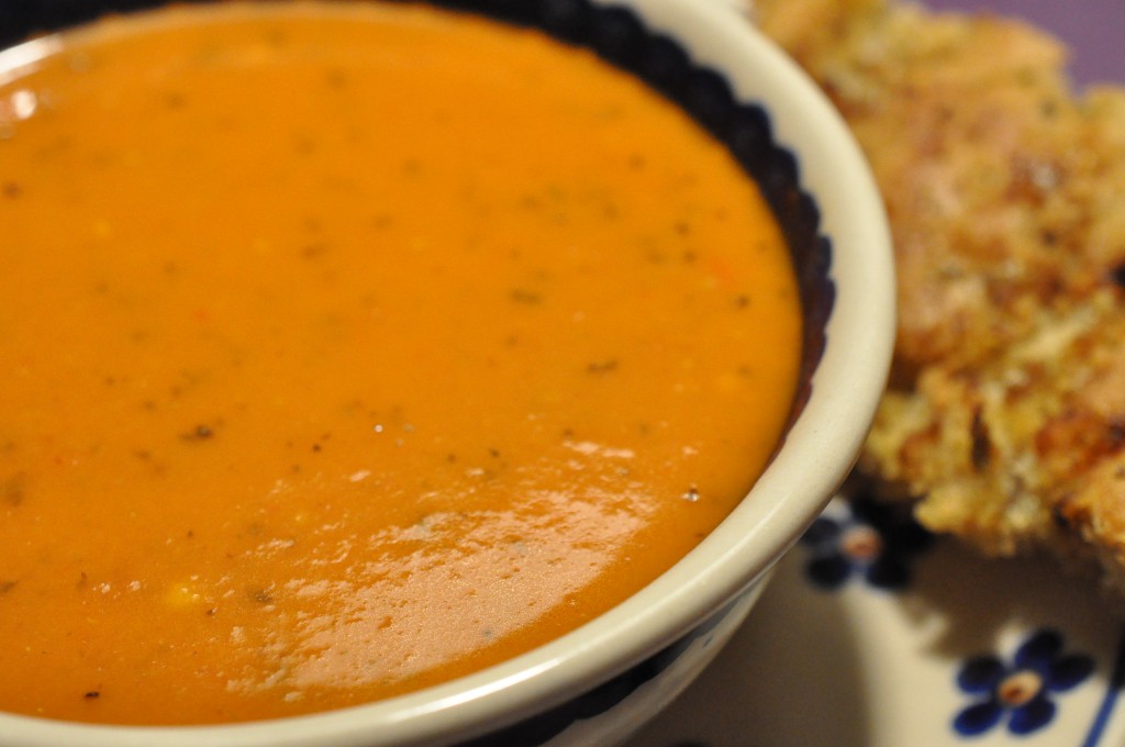 Tomatsuppe - krydret suppe med peberfrugt