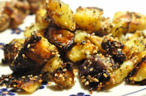 Mørbrad i ovn med kartofler og grøntsager