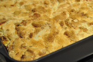 Blomkålsgratin med skinke - nem opskrift