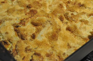 Blomkålsgratin med skinke - nem opskrift