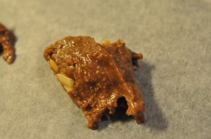 Cookies med peanuts, nougat og Nesquick