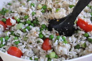 DSC_1171 • nogetiovnen.dk Rissalat med ærter, tomater & forårsløg - nem