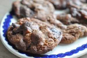 Cookies med Nutella og nødder - nem opskrift