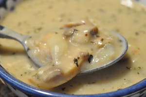 Champignonsuppe med flødeost - nem suppe