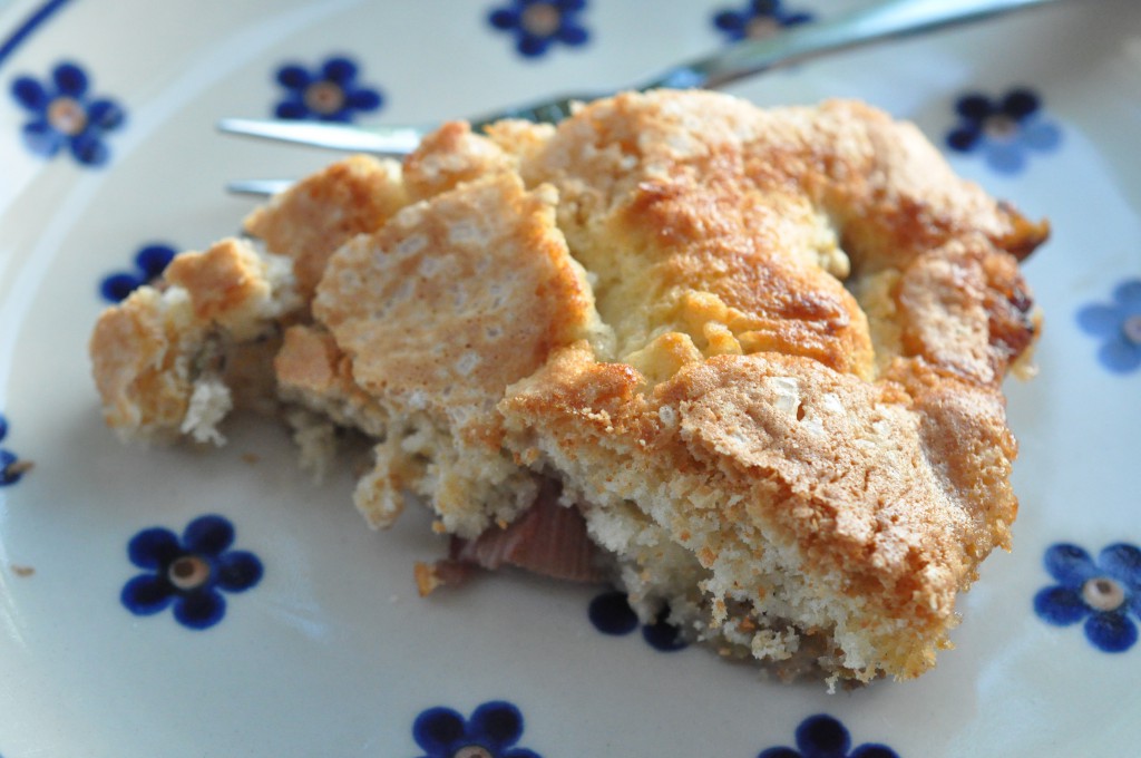 Rabarberkage sprød nem fedtfattig opskrift