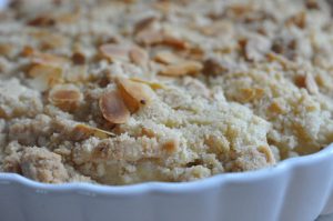 Pæretærte opskrift på crumble med smuldredej 