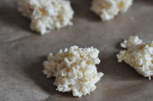 Kokosmakroner med kondenseret mælk