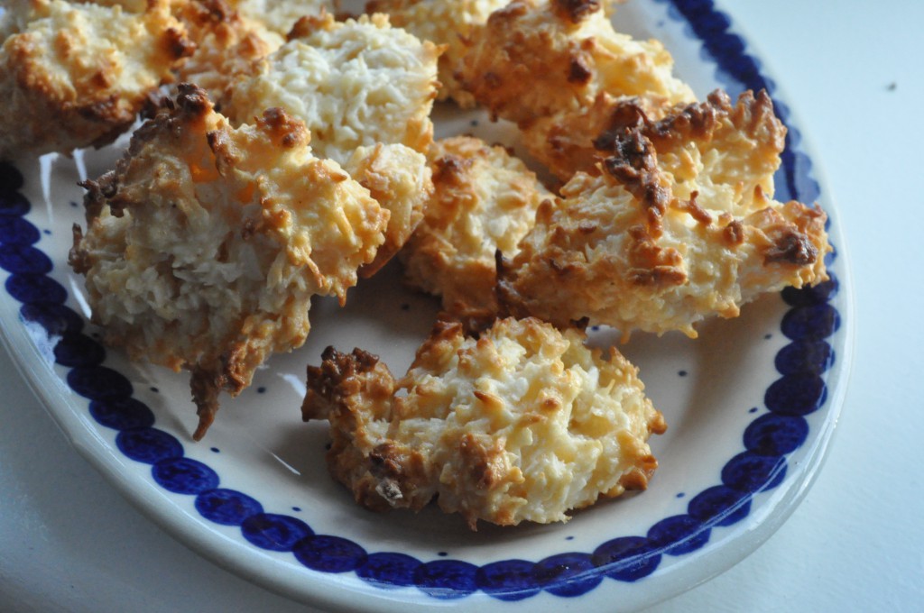 Kokosmakroner med kondenseret mælk