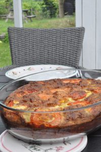 DSC_1788 • nogetiovnen.dk Æggekage med feta, skinke og tomat - ovnbagt