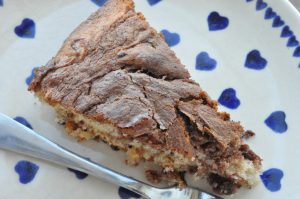 Banankage med Nutella - nem lækker kage 