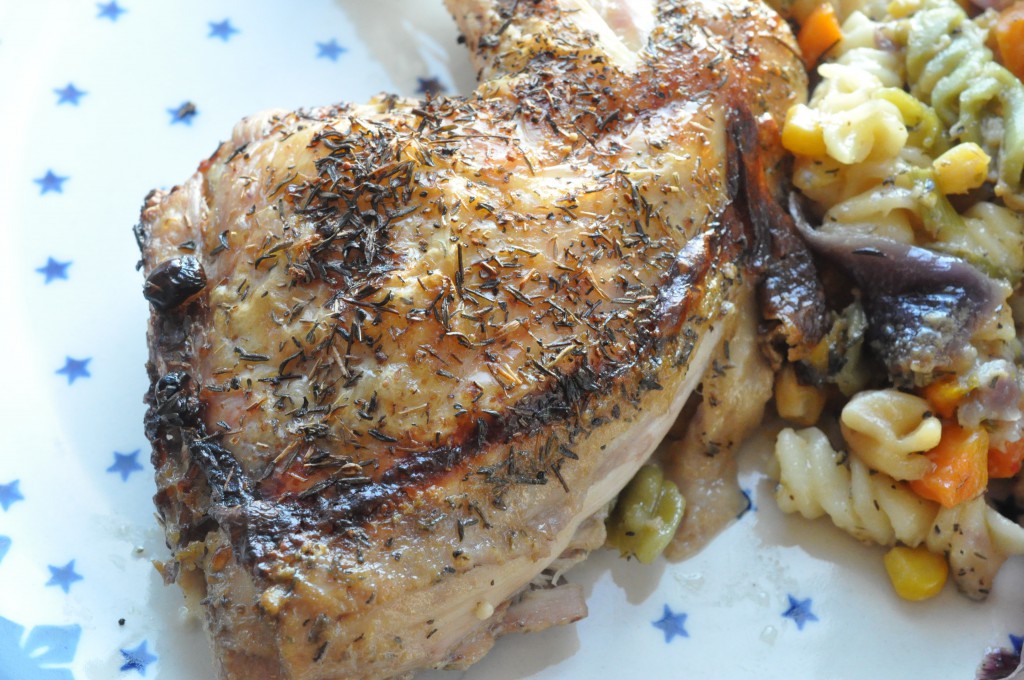 One pan pasta med kylling & grøntsager