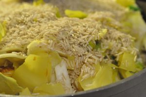 DSC_3366 • nogetiovnen.dk Karrykål med porrer og ris og lækre frikadeller