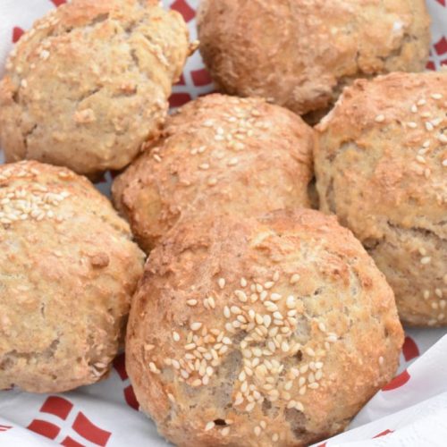 Grove scones m. rugmel & havregryn - uden gær