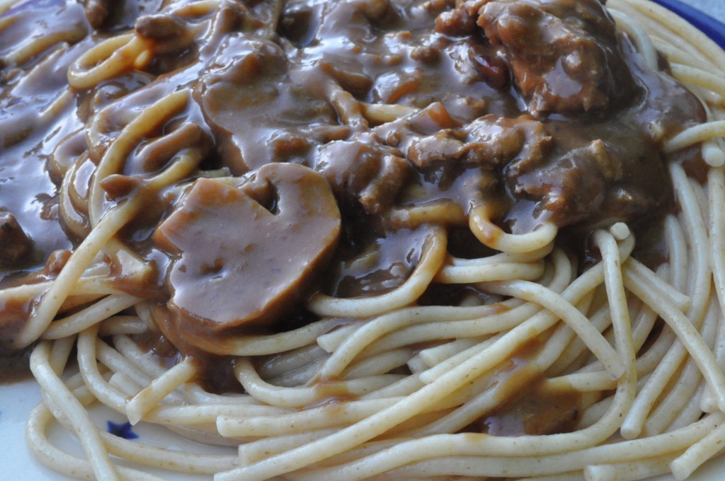 Millionbøf med svinekød, soya og flødeost