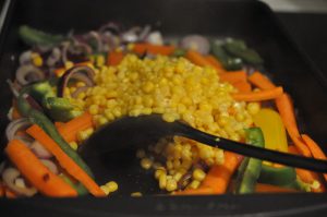 One pot kylling i ovn med pasta & grøntsager