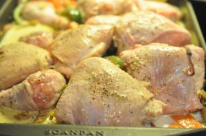 One pot kylling i ovn med pasta & grøntsager