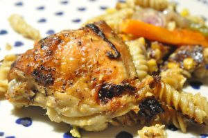 One pot kylling i ovn med pasta & grøntsager