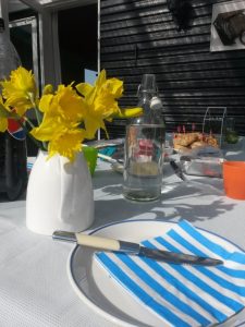 Vandbakkelse opskrift med glasur og blåbær