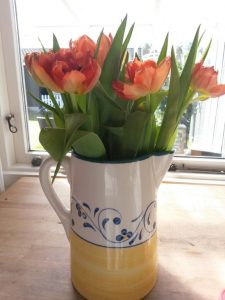 Ferie og en tid der står stille - tanker . Blomster