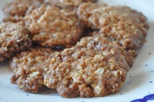 Havregrynskager uden æg - med nougat og sirup