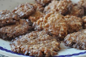 Havregrynskager uden æg - med nougat og sirup